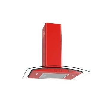 Imagem de Coifa de Parede Nardelli Clean Vidro Curvo 70cm com Led e Filtro de Carvão Vermelho 220V