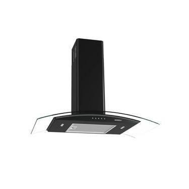 Imagem de Coifa de Parede Nardelli Clean Vidro Curvo Black 80cm em Vidro com LED Preto 110V