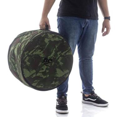 Imagem de Bag de Surdo Batera Clube BC Camuflagem 14 com reforço interno e alça 