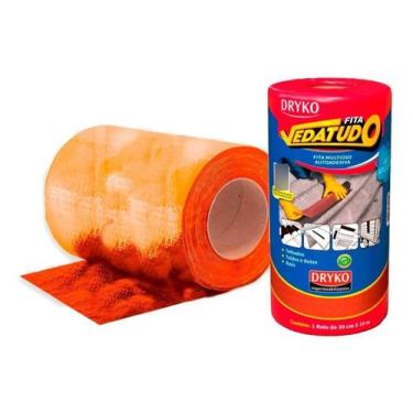 Imagem de Kit 6 Peças Manta Adesiva Asfáltica Terracota Vedatudo 30cmx10m - DRYK