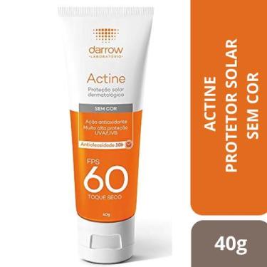 Imagem de Protetor Solar Facial Actine Fps60 Sem Cor 40g - Darrow