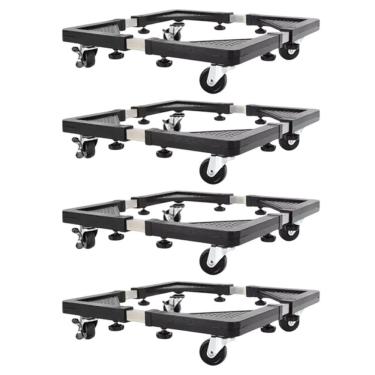 Imagem de Suporte com Rodinhas Ajustável Mundo LGBT SU-RODA Eletrodoméstico 140KG Bivolt Preto 4 Unidades