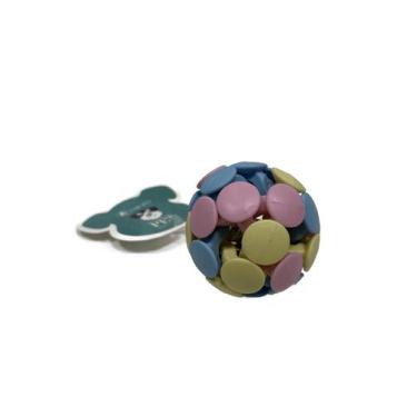 Imagem de Kit c/ 3 Brinquedo pet bolinha de silicone com sino 6cm - Dalla Valle