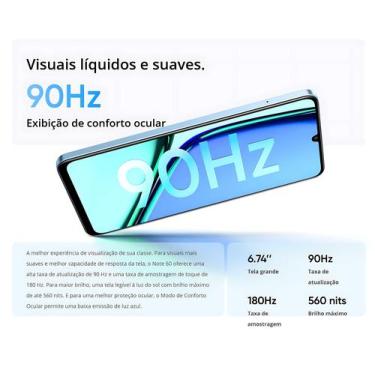 Imagem de Smartphone Realme Note 60 128GB Tela 90Hz Carregamento Rápido Bateria 