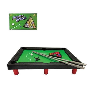 Imagem de Mini Mesa De Sinuca Jogo De Snooker Bilhar Infantil Criança Art Brink