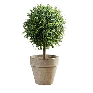 Imagem de YUANstore Erythrina Sea Mini planta artificial em vaso, conjunto de bonsai, vaso de flores falsas, decoração de varanda para casa