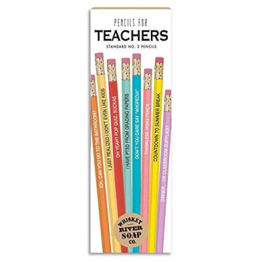 Imagem de Whiskey River Soap Company Lápis para professores, caixa com 8 lápis padrão nº 2