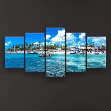 Imagem de Quadro Decorativo Porto De Galinhas 129x61 Sala Quarto