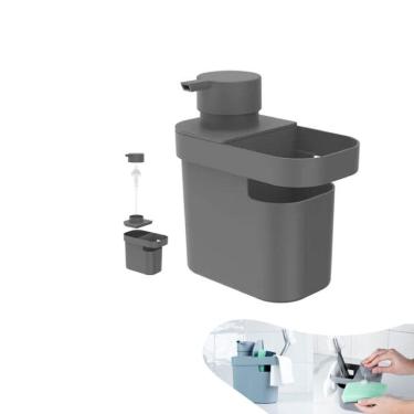 Imagem de Dispenser Porta Detergente Líquido Organizador Pia Esponja Cozinha - DT 550 Ou