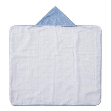 Imagem de Toalha Banho Bebe Menino Papi Malha Luxo Forrada Capuz 1848