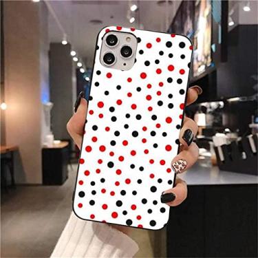 Imagem de Capa de telefone de bolinhas preta e branca para iphone 13 12 11 pro max mini xs max 8 7 plus x se 2020 xr capa, a11, para iphone13mini