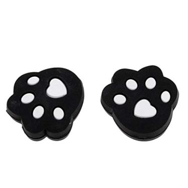 Imagem de Simhoa 2 peças de silicone raquete de tênis amortecedor vibratório desenho elefante abelha tartaruga - pata de urso preto
