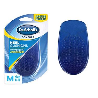 Imagem de Dr. Scholl's Almofadas de calcanhar de gel massageadoras para homens tamanhos 38-43 - 1 PR, pacote com 3