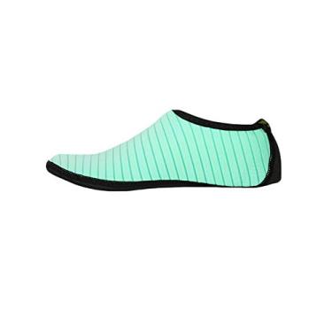 Imagem de Legou Sapatos de Praia Engrossados Sapatos de Natação masculinos e femininos sapatos de riacho Meias de mergulho verde menta G