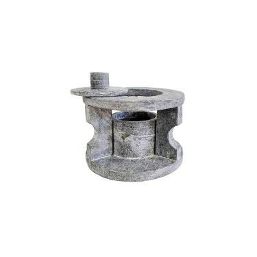 Imagem de Fogareiro Réchaud em Pedra Sabão Panela Chapa Bifeteira 14cm