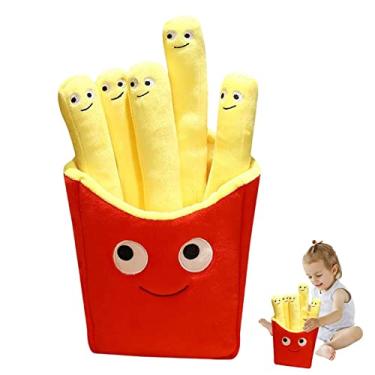 Imagem de Almofada de pelúcia frita - Saco bonito de batatas fritas de pelúcia de pelúcia,Presentes de pelúcia super macios Almofada de pelúcia removível Yummy World Plushies Almofada de comida Chunyue
