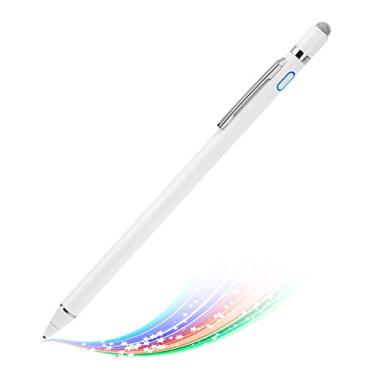 Imagem de Caneta Stylus para Samsung Galaxy A52 5G Pencil, EDIVIA Active Stylus Pen com ponta de metal ultrafina de 1,5 mm para Samsung Galaxy A52 5G Caneta de desenho e esboço, branca