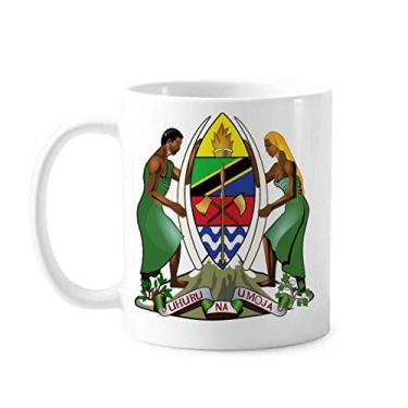 Imagem de Caneca com emblema nacional da Tanzânia África Cerâmica Café Porcelana Utensílios de Mesa