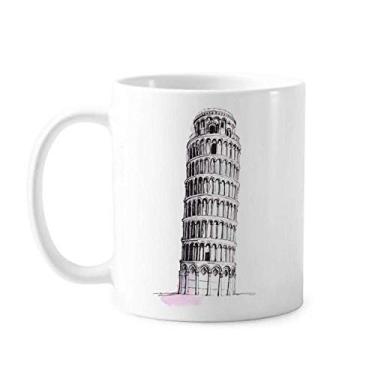 Imagem de Caneca de cerâmica Michigan Pizza Tower Art Deco Presente Fashion Caneca Cerâmica Café Porcelana Utensílios de Mesa