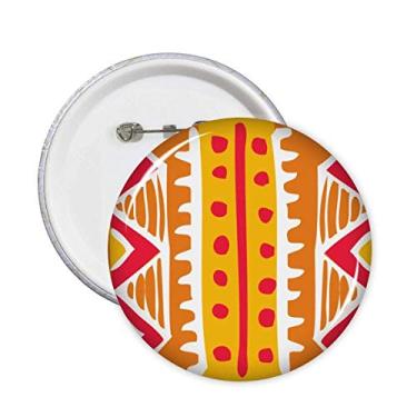 Imagem de Orange Line Totems México Alfinetes de civilização Antiga Botão Emblema Decoração Acessório 5 peças