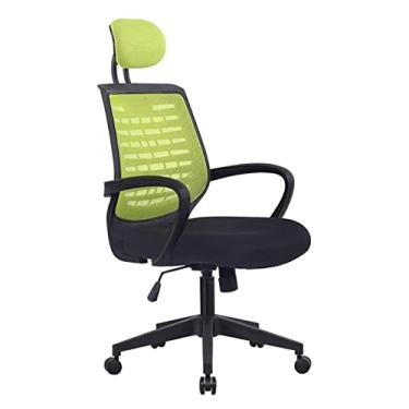 Imagem de cadeira de escritório Cadeira de mesa de escritório Cadeira de computador Cadeira de trabalho doméstico Cadeira giratória de elevação Cadeira de malha ergonômica Cadeira de jogo (cor: verde) needed