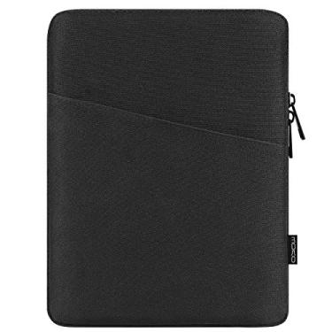 Imagem de MoKo Capa para tablet de 9 a 11 polegadas, serve para iPad Pro 11, iPad 8ª geração 10.2, iPad Air 4 10.9, iPad Air 3 10.5, iPad 9.7, Galaxy Tab A 10.1, Tab S6/S7, bolsa de poliéster com bolso, preta