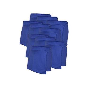 Imagem de Kit 10 Short Saia Infantil Helanca Azul Royal Tamanho 06