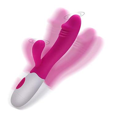 Imagem de Vibrador Feminino Estimulador Ponto G e Clitóris Massageador Rabbit Recarregável USB