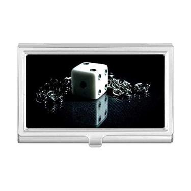 Imagem de Porta-cartões de visita com corrente de dados para jogos e fotos, porta-cartões