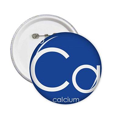 Imagem de Elementos Químicos Tabela de Período Alcalina Terra Metal Cálcio Pinos Ca Emblema Emblema Acessório Decoração 5 peças