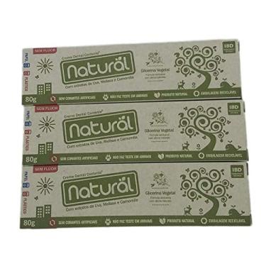 Imagem de Kit com 3 Unidades da Pasta Dental Natural Contente Camomila 80g – Orgânico Natural