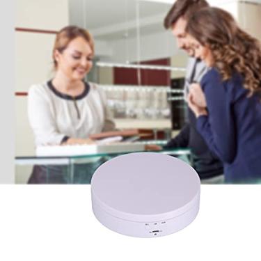 Imagem de LZKW Suporte de exibição, toca-discos USB, resistente e durável, visor de quatro ângulos, rotação multifunções para exibir relógios, cosméticos, modelos de brinquedo