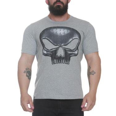 Imagem de CAMISETA CAVEIRA FLEX BSK0124 CINZA - BLACK SKULL - CLOTHING (G)-Unissex
