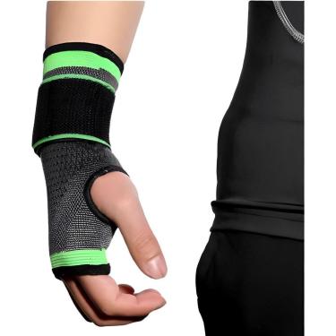 Imagem de Munhequeira tensor pulso mão fita ajustável proteção-Unissex