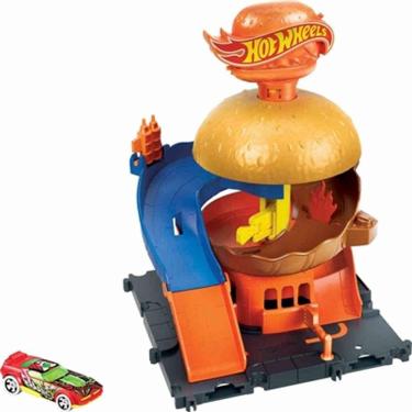 Imagem de Hot Wheels City Drive Thru Do Hamburguer Mattel Hdr26