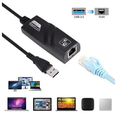 Imagem de Cabo Adaptador de Rede USB 3.0 Para RJ45 F3 10/100/1000Mbps - DACAR