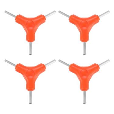 Imagem de HARFINGTON 4 chaves sextavadas em forma de Y, 3 vias, 3/4/5 mm, kit de chaves hexagonais internas tipo Y, chave inglesa de torque multifuncional multiportátil para ferramentas de reparo de ciclismo,
