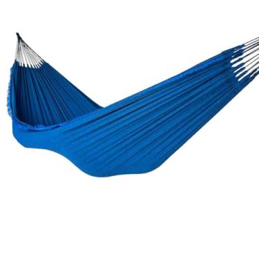 Imagem de Rede De Dormir Descanso Casal Jeans Lisa Gigante 4 m(AZUL)