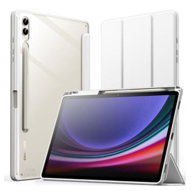 Imagem de Capinha Acrílico Slot Caneta Galaxy Tab S9 Fe + 12.4 Cinza