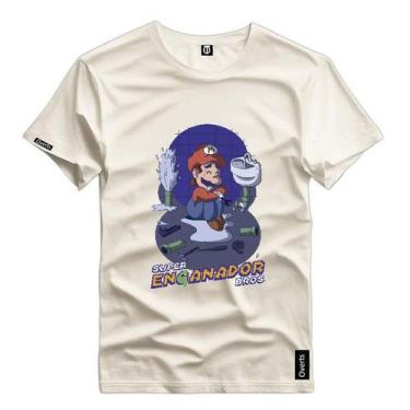 Imagem de Camiseta Masculina Mario Encanador Filme Personagem Camisa Premium Blu