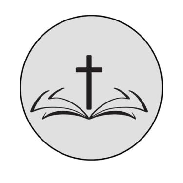 Imagem de Adesivo Redondo com Cruz, Decorativo (CR-342, ADESIVO PLASTICO, 300MM)