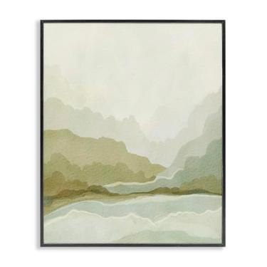 Imagem de Stupell Industries Design artístico giclée emoldurado preto enevoado paisagem desbotada por Nikita Jariwala, 28 x 35