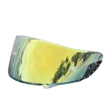 Imagem de Protetor de capacete X14 para SHOEI Z7 CWR1 RF1200 Xspirit NXR viseira de alta resistência proteção solar corte UV Visera Casco Moto acessórios (Revo Clear Gold dia e noite)