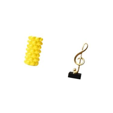 Imagem de Fenteer Vaso de Flores de Porcelana, Enfeite de Mesa com Escultura de Nota Musical, Peça Central de Mesa Criativa para Sala de Estar E Lareira, Presente de In