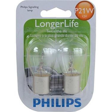 Imagem de Philips Automotive Lighting Lâmpada miniatura P21W LongerLife, pacote com 2, branca, 12498LLB2