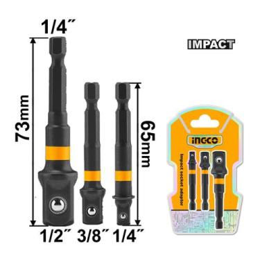 Imagem de Jogo de Adaptadores p/ Soquetes de Impacto INGCO