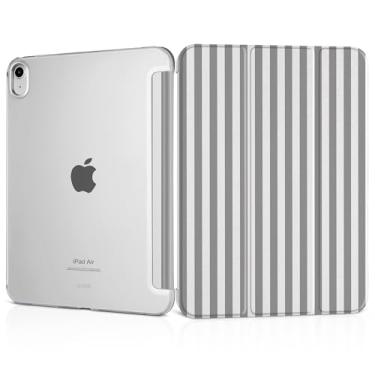 Imagem de MEEgoodo Capa para iPad Air 11 polegadas M3 (2025)/M2 (2024), capa para iPad Air 5ª/4ª geração 11 polegadas 2022 2020, capa para tablet com textura de seda e capa traseira transparente para PC
