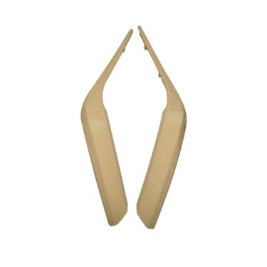 Imagem de Conjunto de maçaneta interna do carro, painel de apoio de braço da porta interna, capa de guarnição compatível com bmw x1 e84 2010 2011 2012 2013 2014 2015 2016(Beige 1Pair)