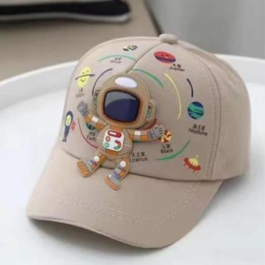 Imagem de Boné Infantil Aba Curva Astronauta Unissex Ajustável Estampa - lepzo, 