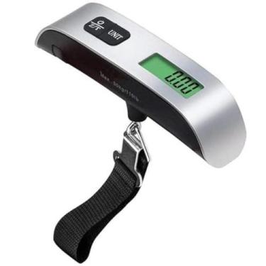 Imagem de Balança de mão para Malas Digital e Portátil Até 50kg Bagagem - PONTO 